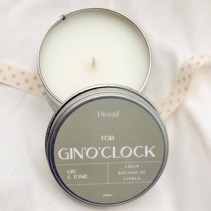 Pintail Candles | Avalon Home – Engroshandel Rejsestearinlys – Til Gin O'Clock Candle | Gin Candle | Tillykke stearinlys