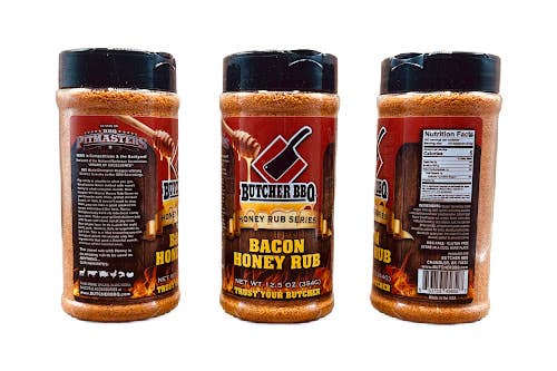 Butcher BBQ Inc - Wholesale Rub - Honey Rub Bacon Flavor-Sweet Honey taste with Smokey Bacon