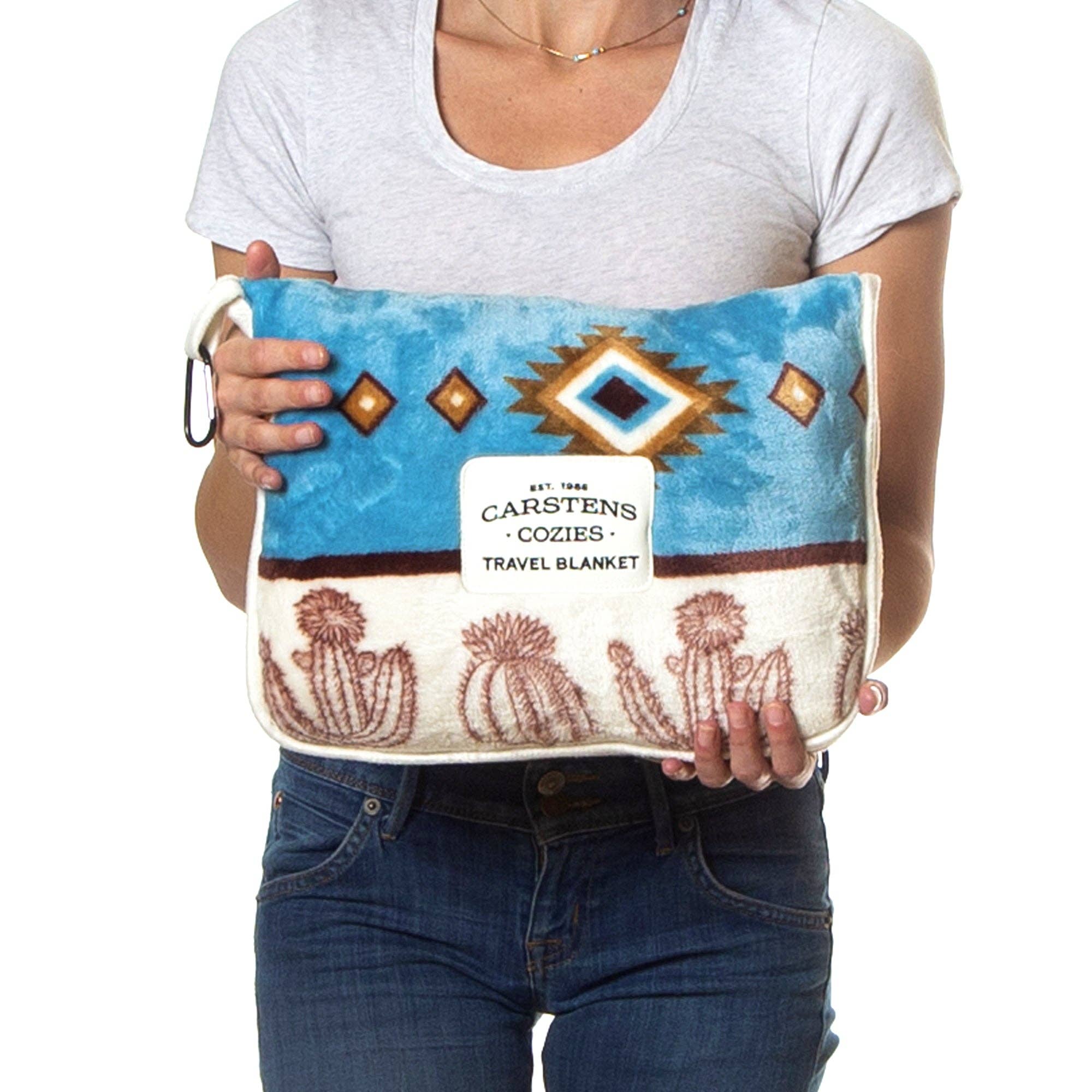 Carstens, Inc. - Wholesale Travel Blanket - Cactus Stripe Travel Blanket3