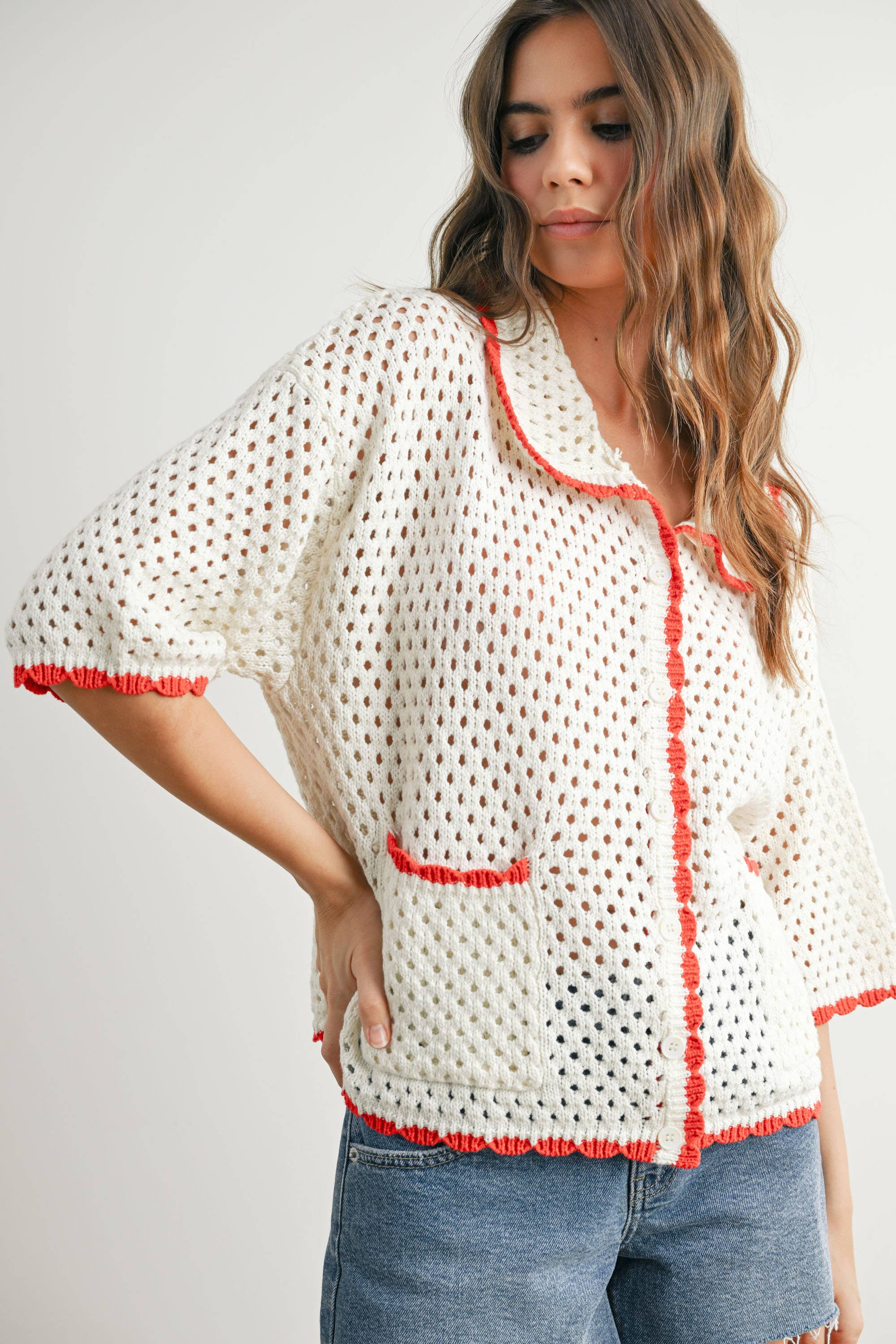 BUTTERMELON - Vendita all'ingrosso Maglione tricot - Donna - Maglione all'uncinetto Urban Vibe - BMW765426