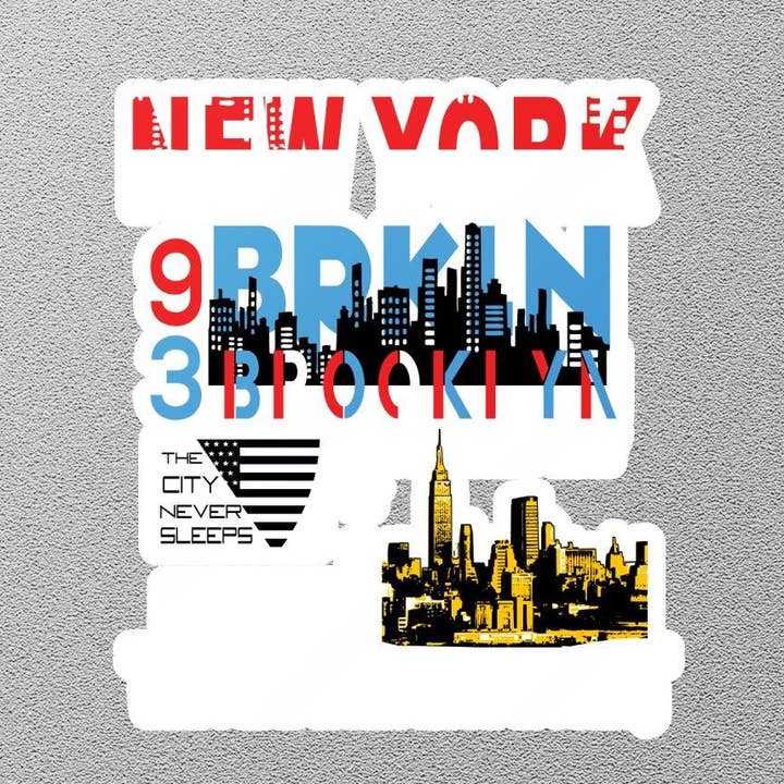 New York Brooklyn Sticker for wholesale by GraffMerch.com