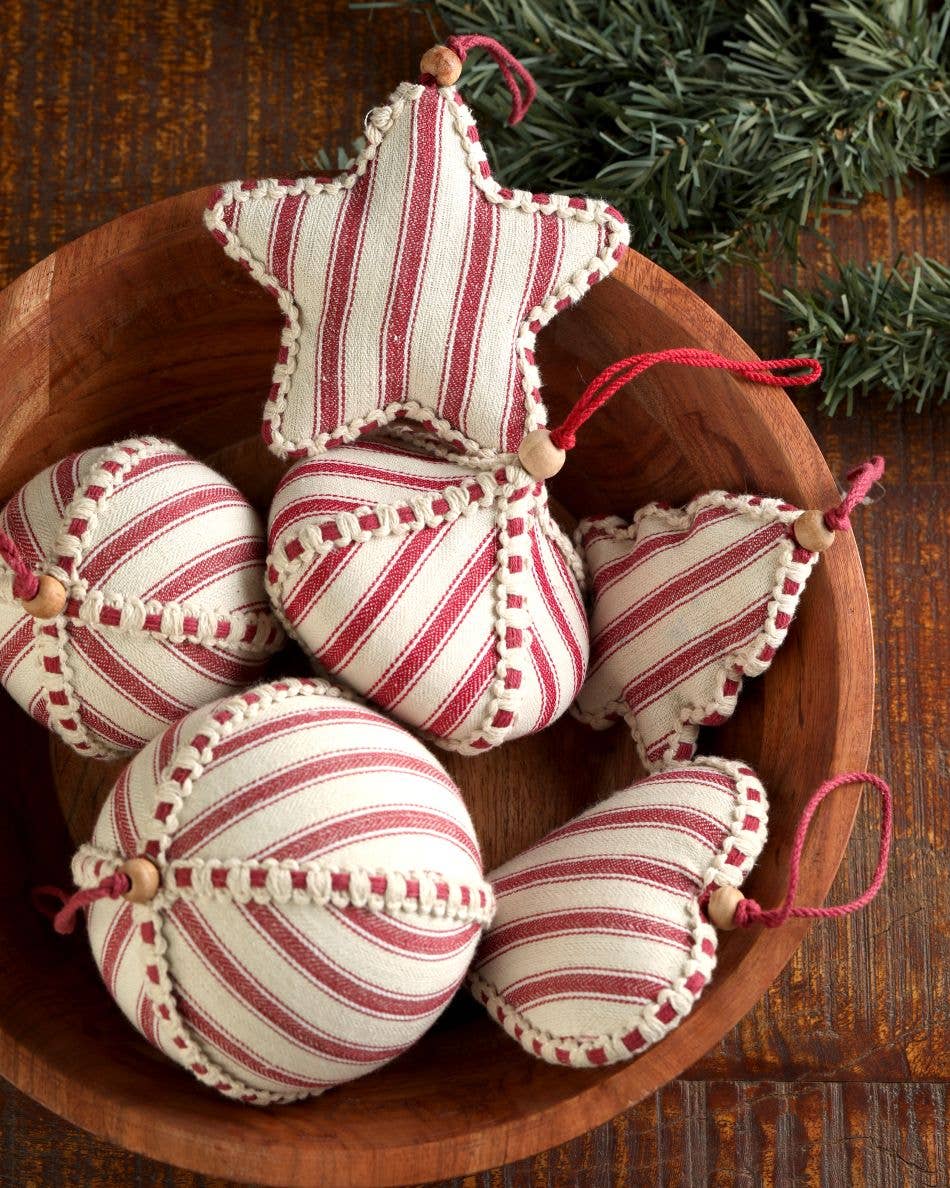 Vatican Homes - Wholesale Ornament - 4"Red Striped Onion Ornament1