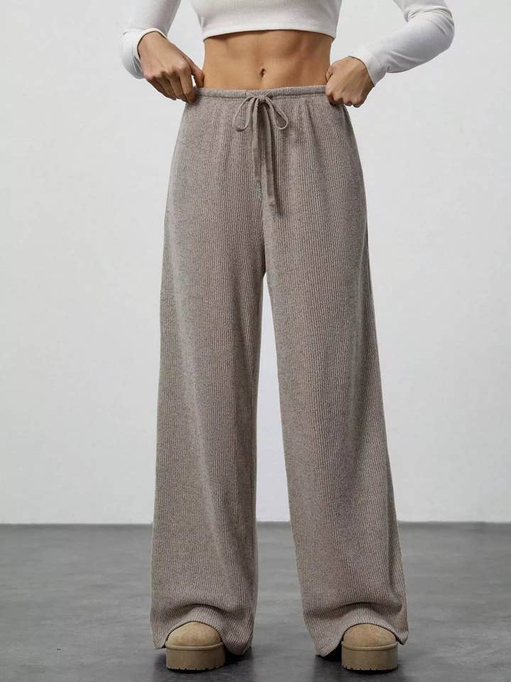 Relaxed Fit Wide Leg Pants for wholesale by Beyond Apparel
