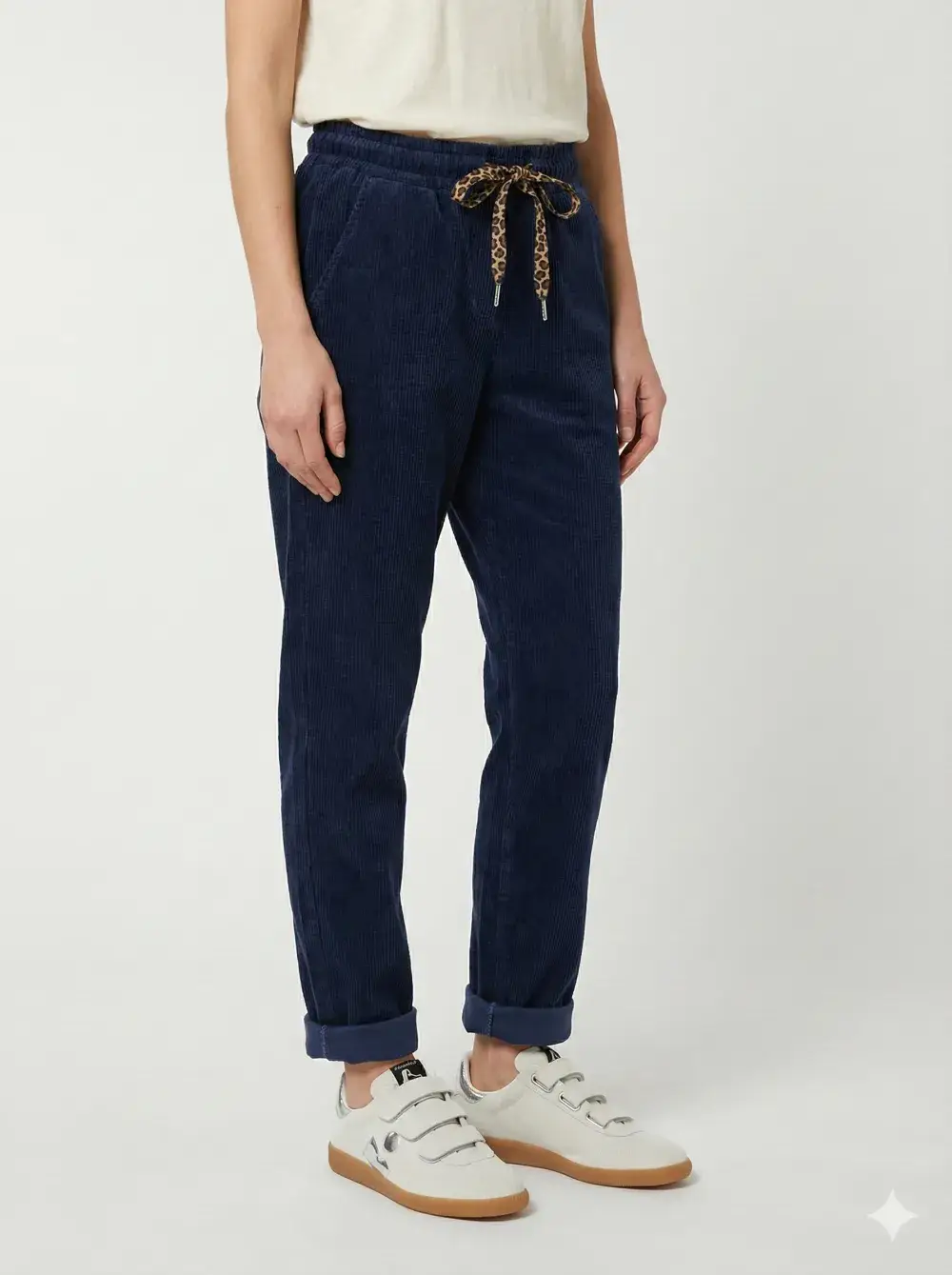 Mimi & Gogo - Vente Pantalon d'intérieur/de jogging – femme - Jogging en velours avec nœud à léopard @43710_JoNoeudLeo11