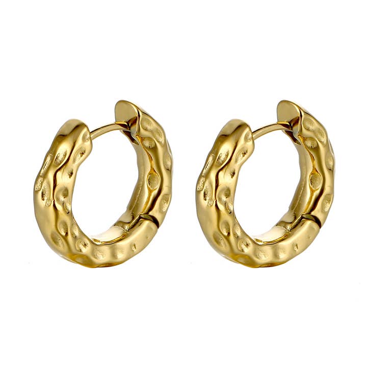 Hammered Hoop Earrings for wholesale by Kriya Veda