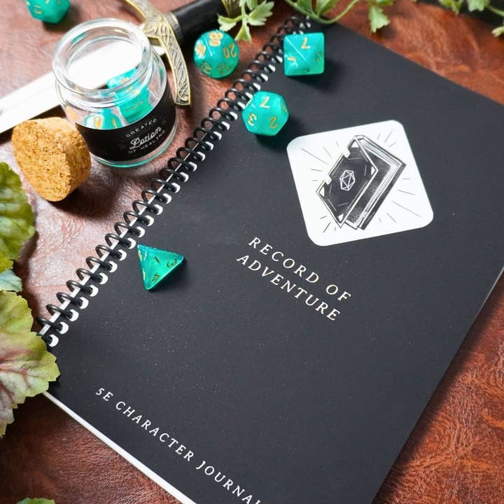 Minva Tabletop Design Co - Wholesale Journal/Diary - 5e Player Campaign Journal for Dungeons and Dragons (D&D)4