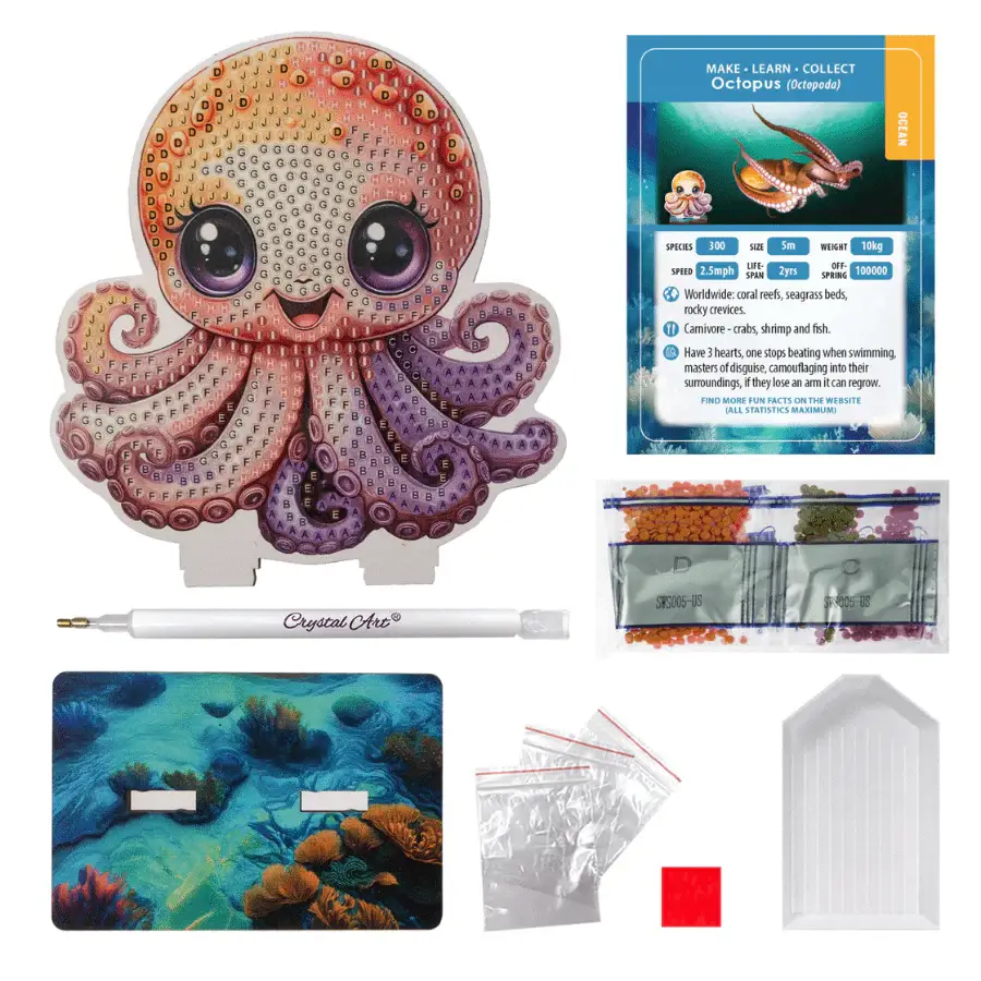 Outset Games and Cobble Hill Puzzles - Wholesale DIY Craft Kit - Kids - Full Display - CA Buddies: Ocean (assorted 30 in PDQ)23