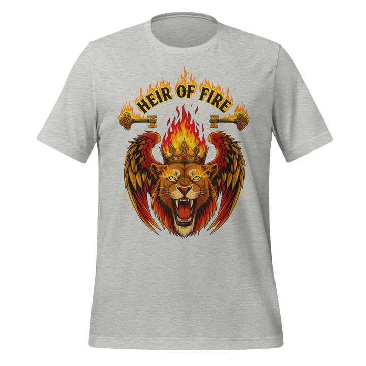 MagicMerchEmporium - Wholesale Screen Printed T-Shirt - Unisex - Heir Of Fire Crowned Lion Tee8