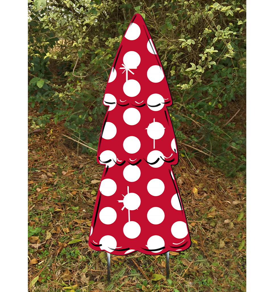 Steel Southern Designs – Cabide de porta por atacado – Arte em metal ao ar livre Árvore de Natal magra1