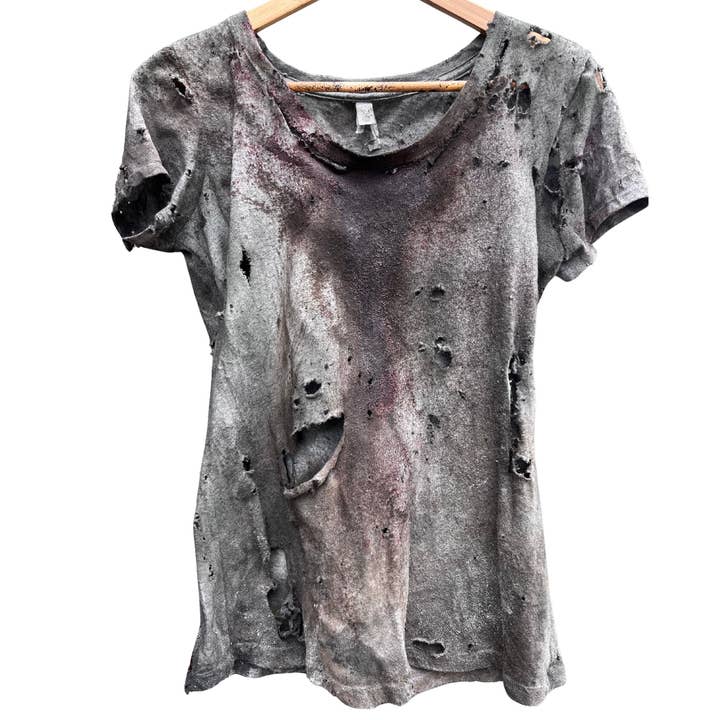Basic Gray Zombie Costume T-Shirt for wholesale by TaylorMade Costume Design