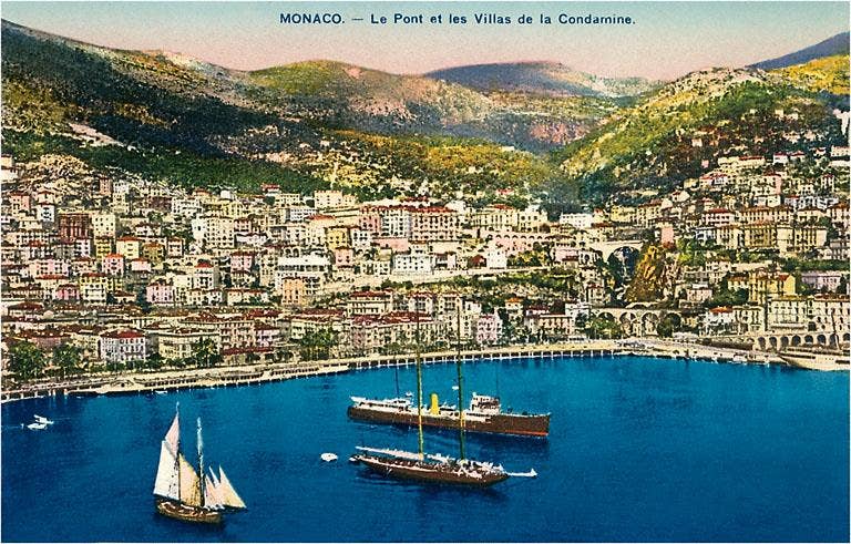 Found Image Press - Wholesale Stationery/Notecard Set - Greeting Card FF-64 View of Monaco from the Air0