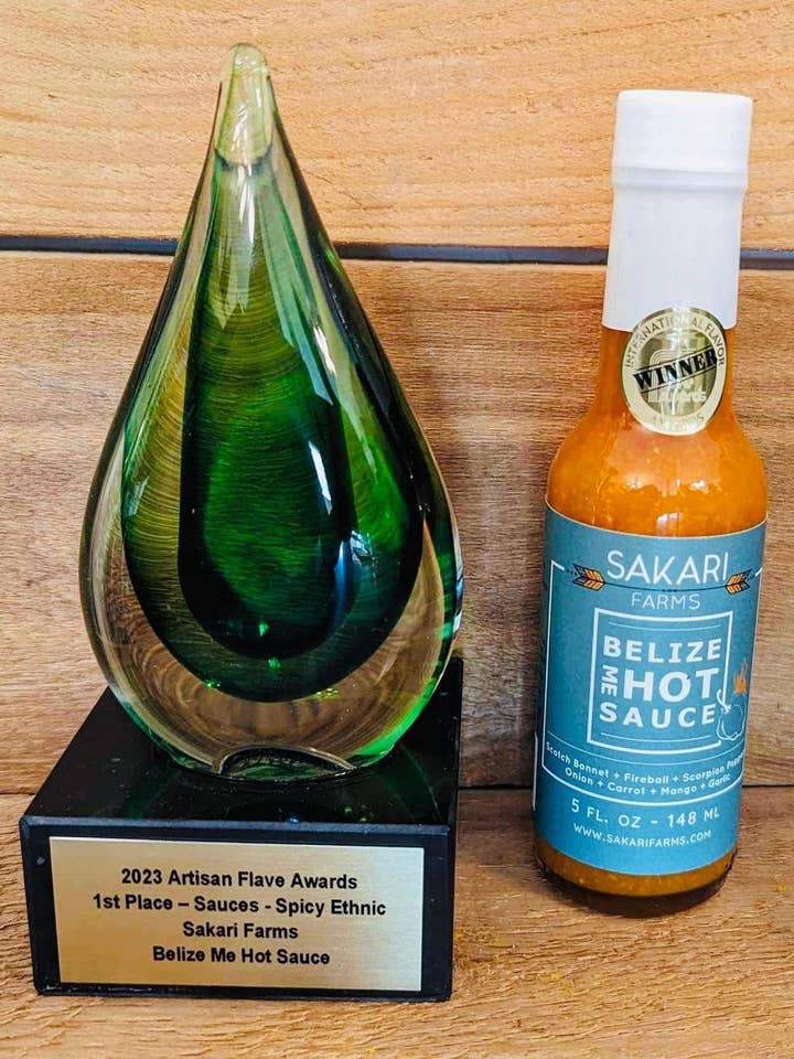 Belize Me Hot Sauce for wholesale by Sakari Farms