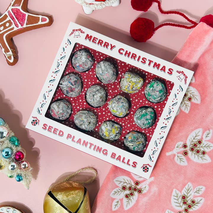 Sow the Magic - Wholesale Advent Calendar - 12 Days of Planting Christmas Seed Ball Set Advent Calendar