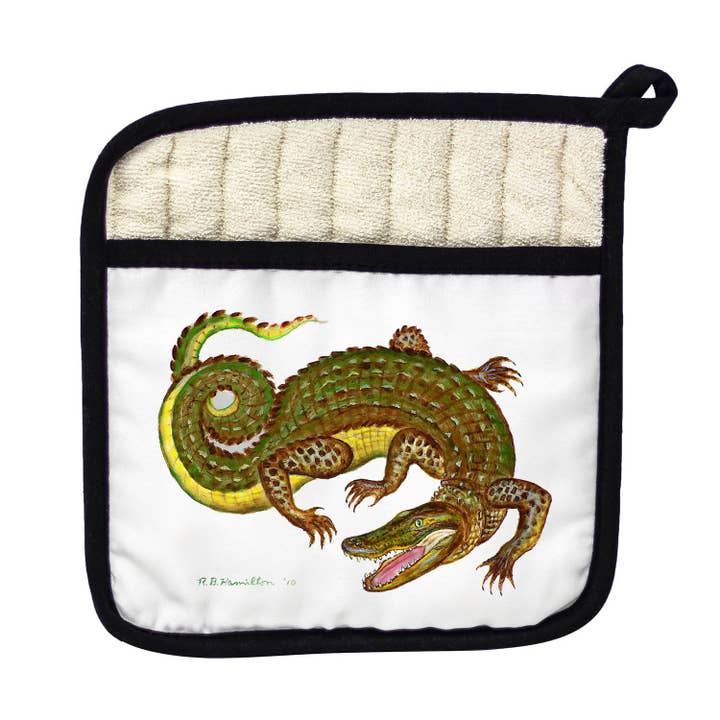 Alligator Pot Holder for wholesale by Betsy Drake Interiors