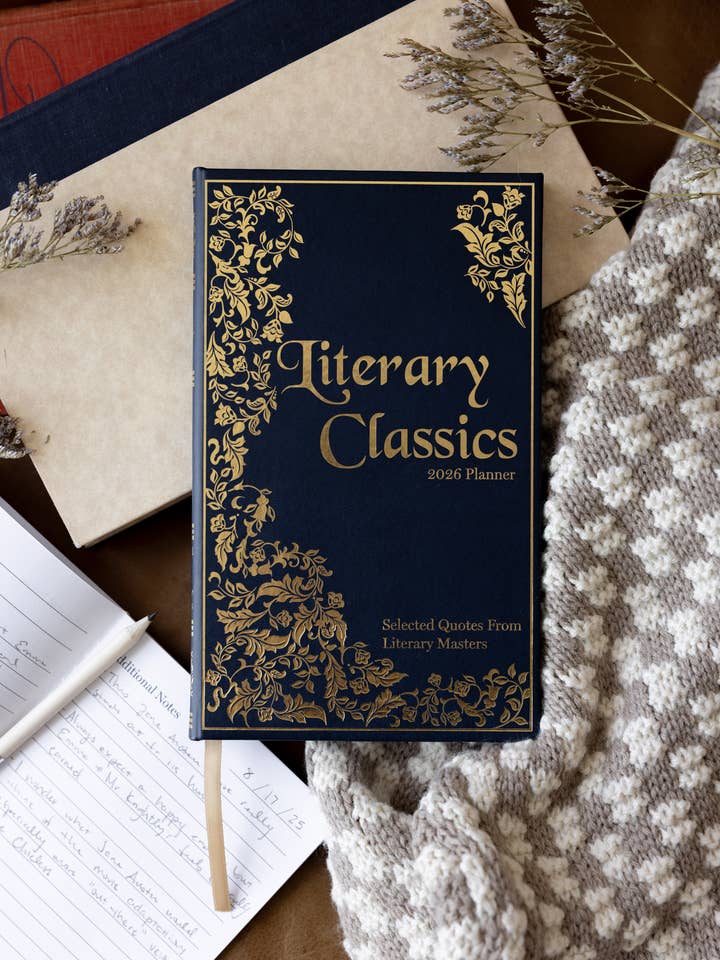 12 Month Planner, Literary Classics for wholesale by Steel Mill and Co.
