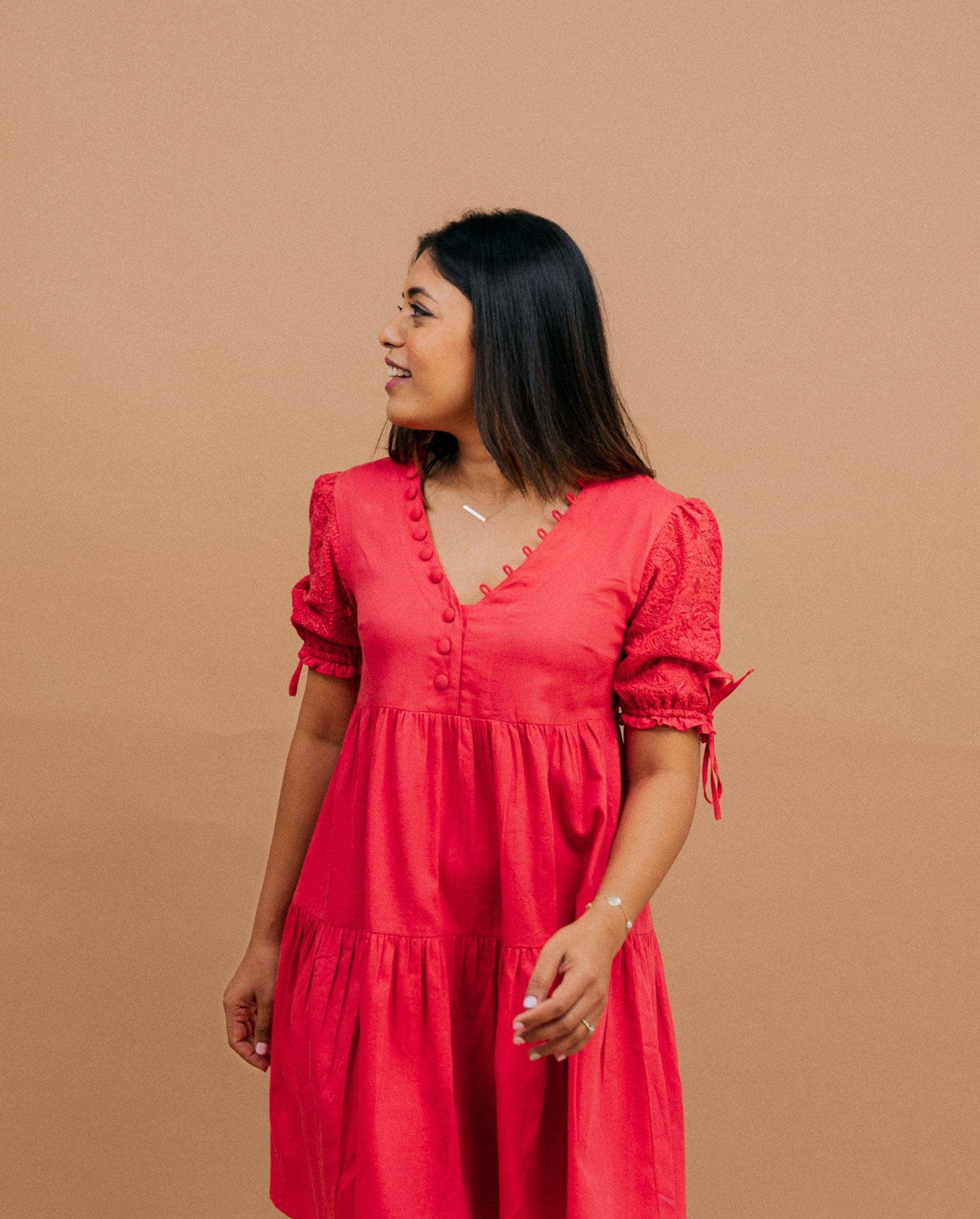 Kaasida | Women Fashion Boutique - Wholesale Dress - Women's - Gulnari Flowy Mini Dress9