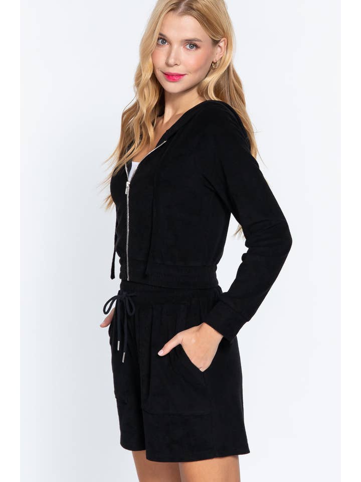 CC Wholesale Clothing - Wholesale Jacket - Women's - Hoodie Terry Towelling Jacket2