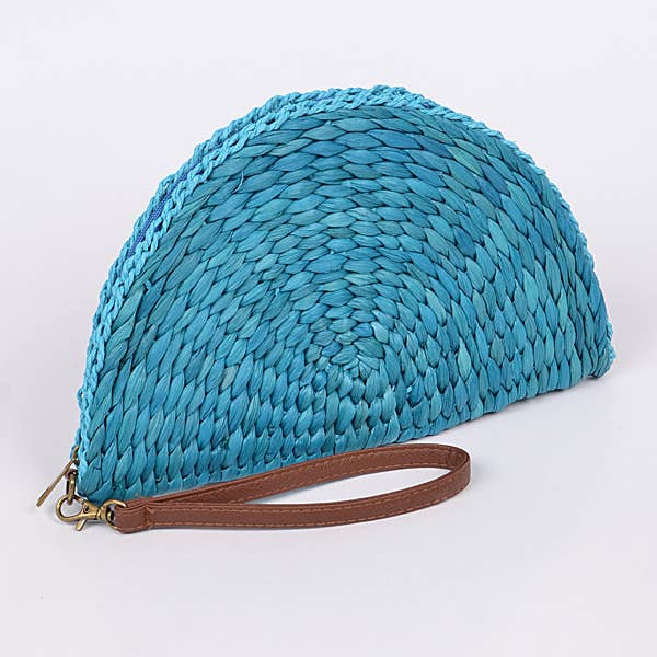 3AM BY H&D ACCESSORIES - Wholesale Clutch Bag - Women's - Half Circle Straw Clutch6