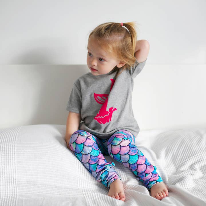 Fred & Noah - Venta al por mayor Leggings modernos - Niños - Leggins con diseño de sirena para niños y bebés de 0 a 9 años