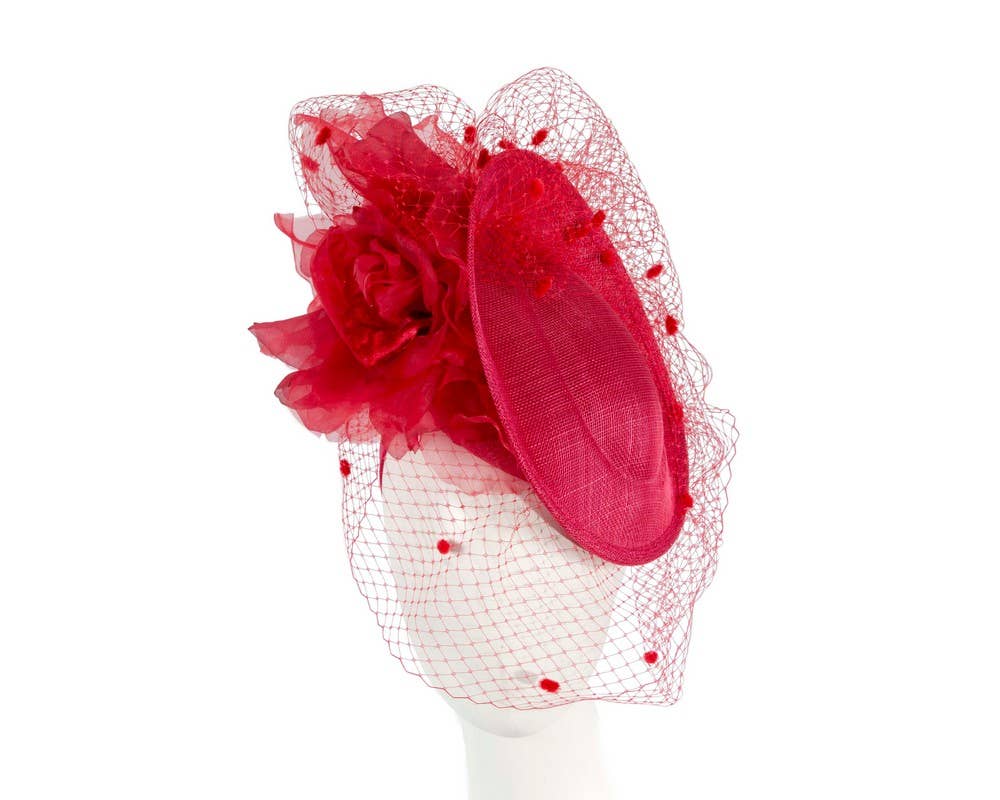 Max Alexander by Cupids Millinery Melbourne - Venta al por mayor Tocado - Mujer - Fascinador de carreras con flores y velo facial7