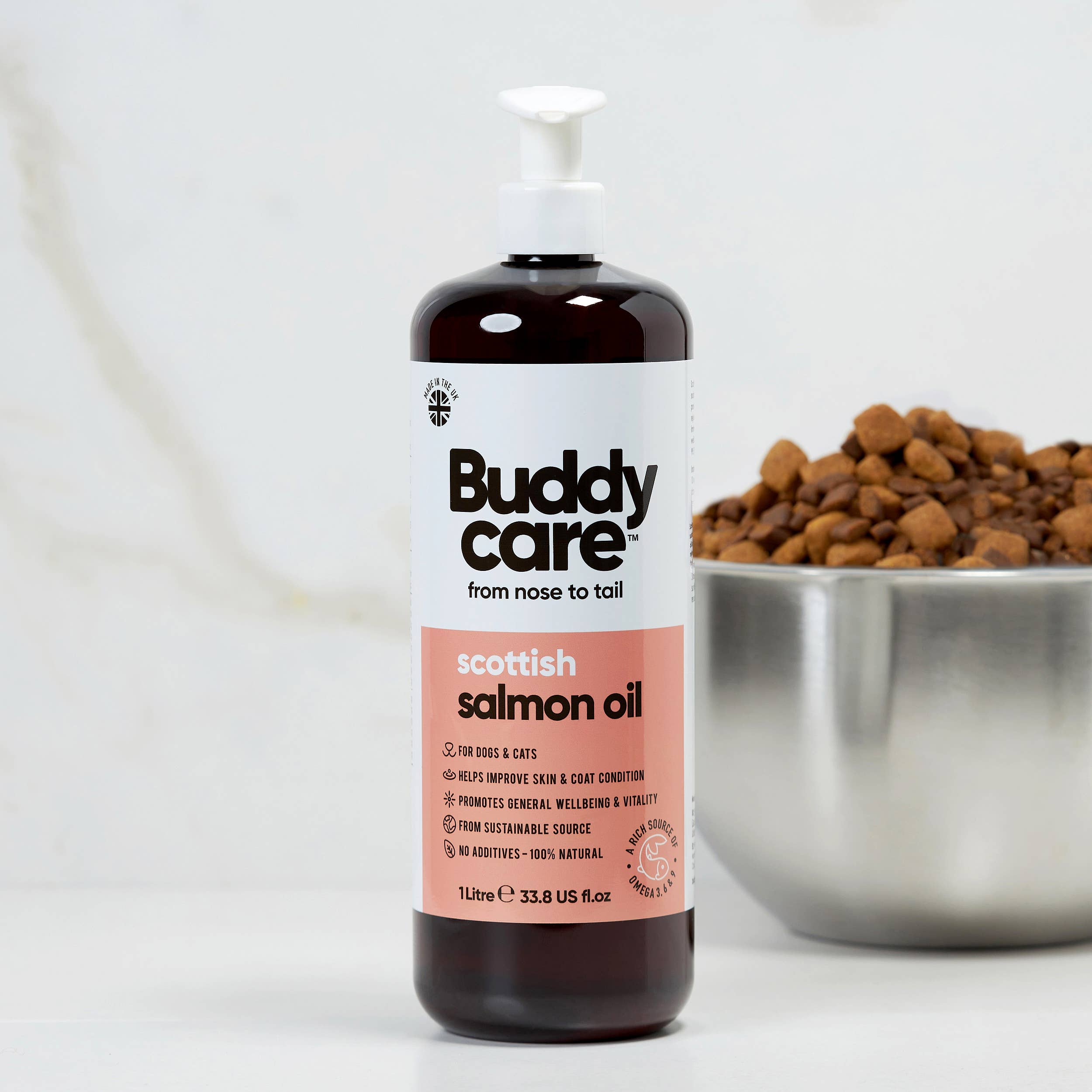 Buddycare - Wholesale Pet Supplement - Cat/Dog - Salmon Oil - 33.8 fl oz1