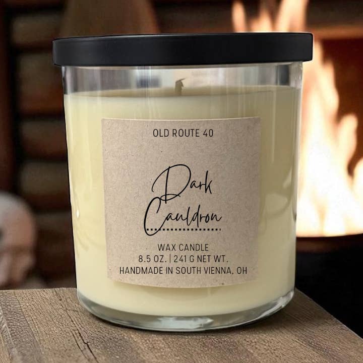 Dark Cauldron Candle for wholesale by Old Route 40