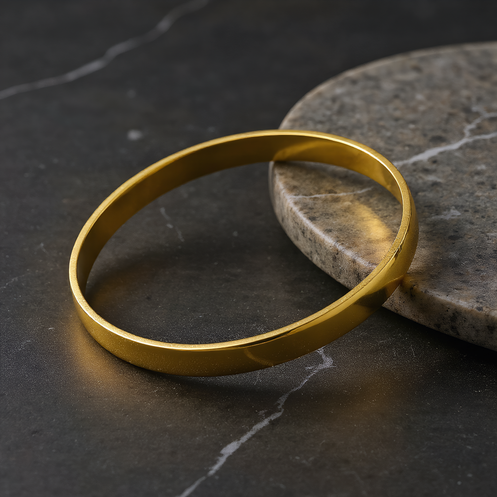 Revelari - Wholesale Bangle Bracelet - 18K Gold PVD Stainless Steel Engravable Bangle0