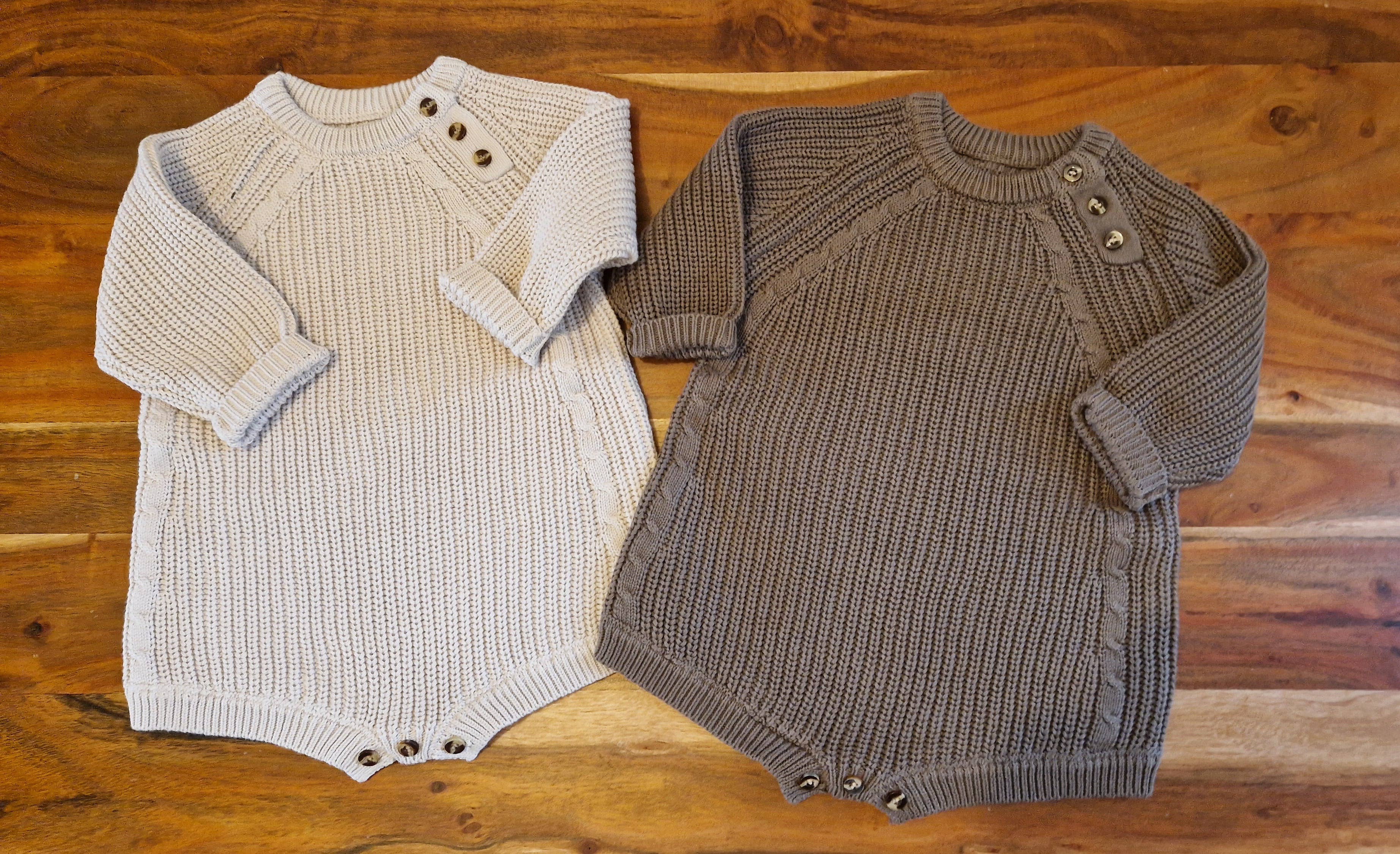 Au Petit Coton - Wholesale Bodysuit (Non-Footed) - Baby - ORSO thick knit bodysuit Organic cotton3