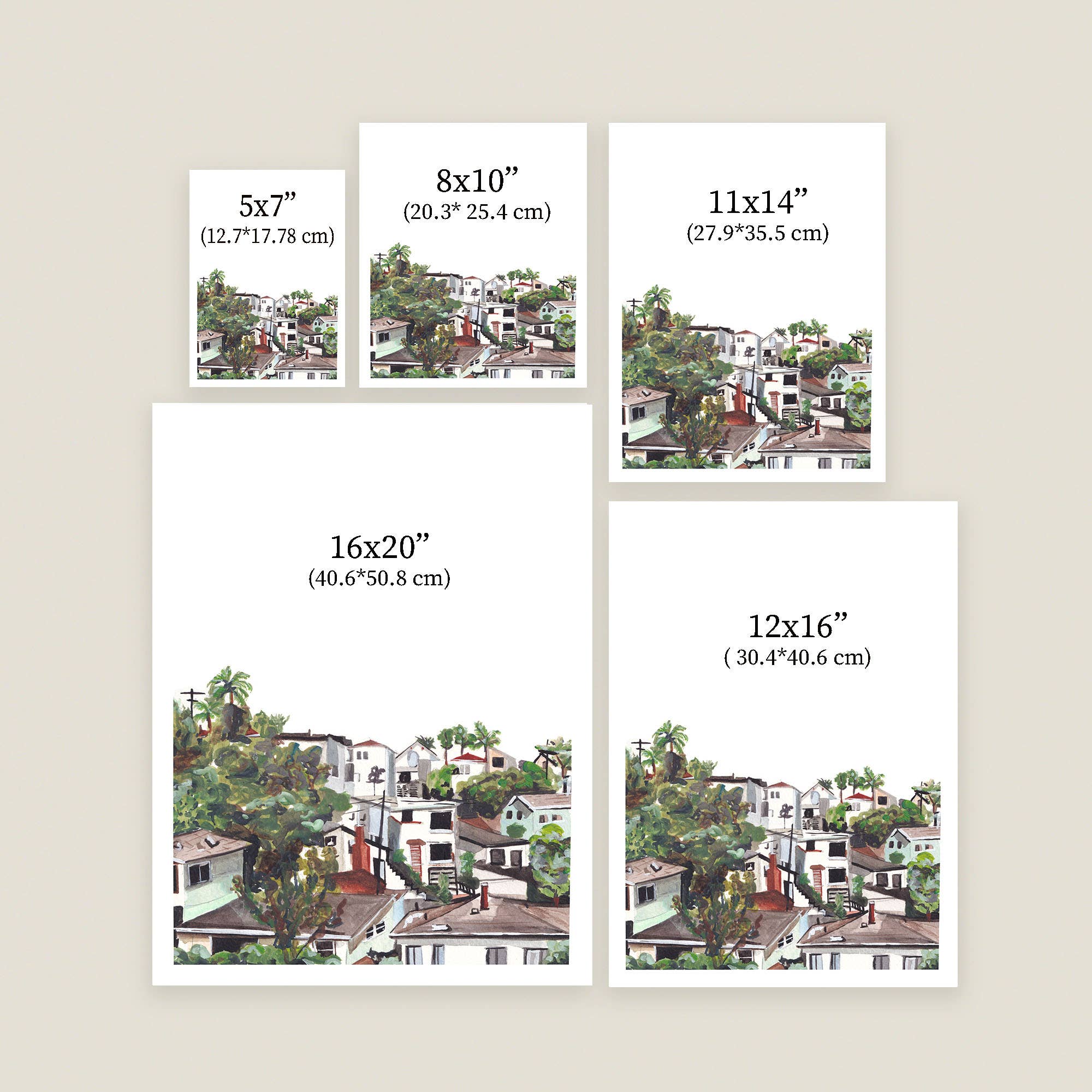 Medjool Studio Art Print Shop - Venta al por mayor Ilustración - Impresión artística del paisaje urbano de Toronto, póster de pared de la torre5