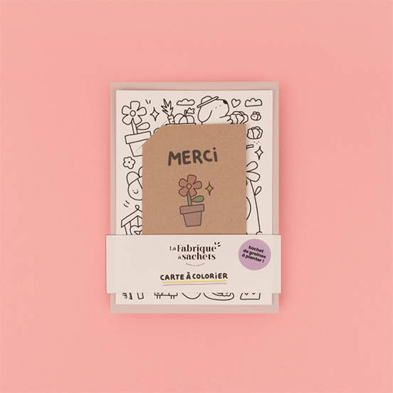 La Fabrique à Sachets – wholesale Morsdagskort – Färgläggningskort – Gullig barnvakt0