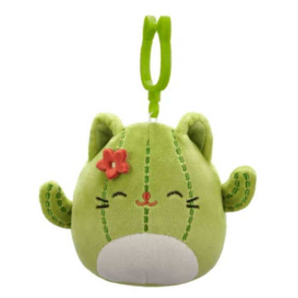 Authentic Street Signs - Wholesale Stuffed/Plush Toy - Kids & Baby - Squishmallow Plush Toy 3.5" Clip Ms. Miss Cactus Cat