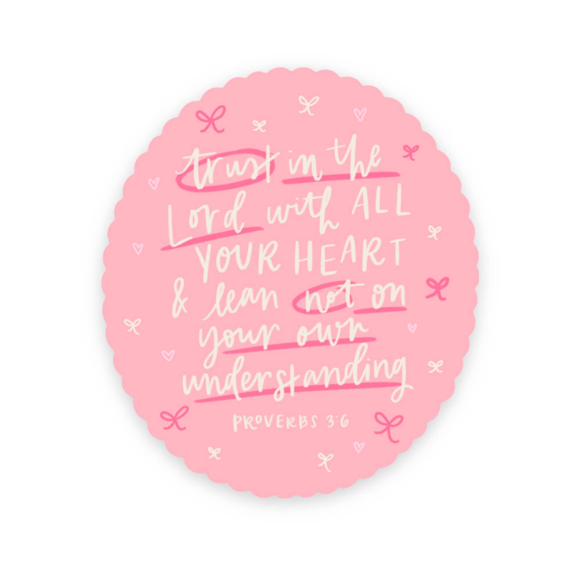swaygirls - Wholesale Sticker - Proverbs 3:5-6 Sticker | Christian faith stickers & decals