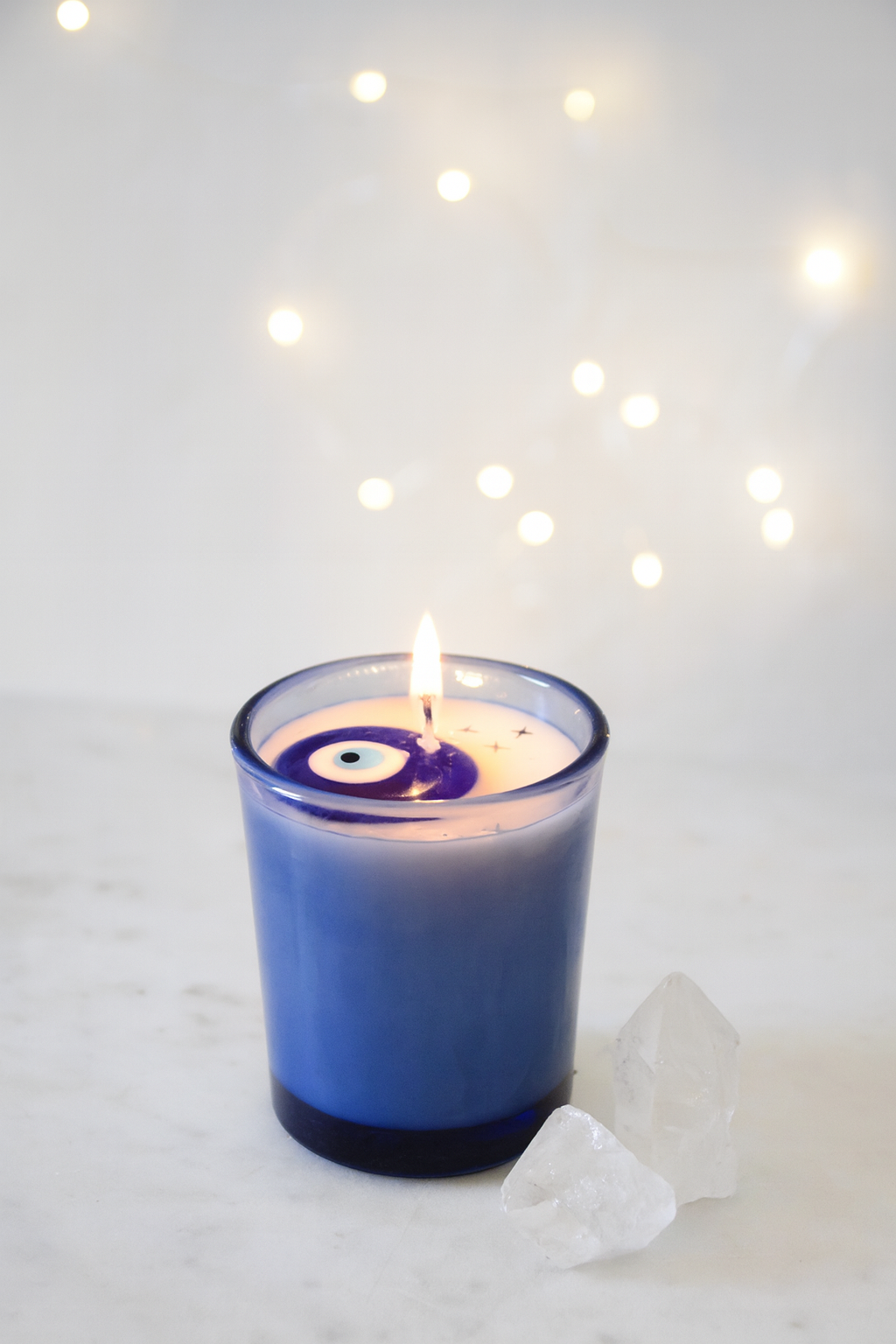 Lunastry – wholesale Jar/filled candle – Evil Eye Votive Soy Candle0