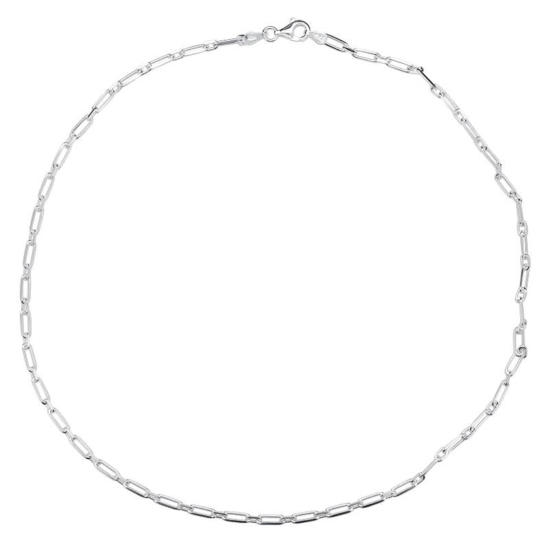 Amberman – wholesale Kedjehalsband – Italiensk kedja i sterlingsilver 16''3