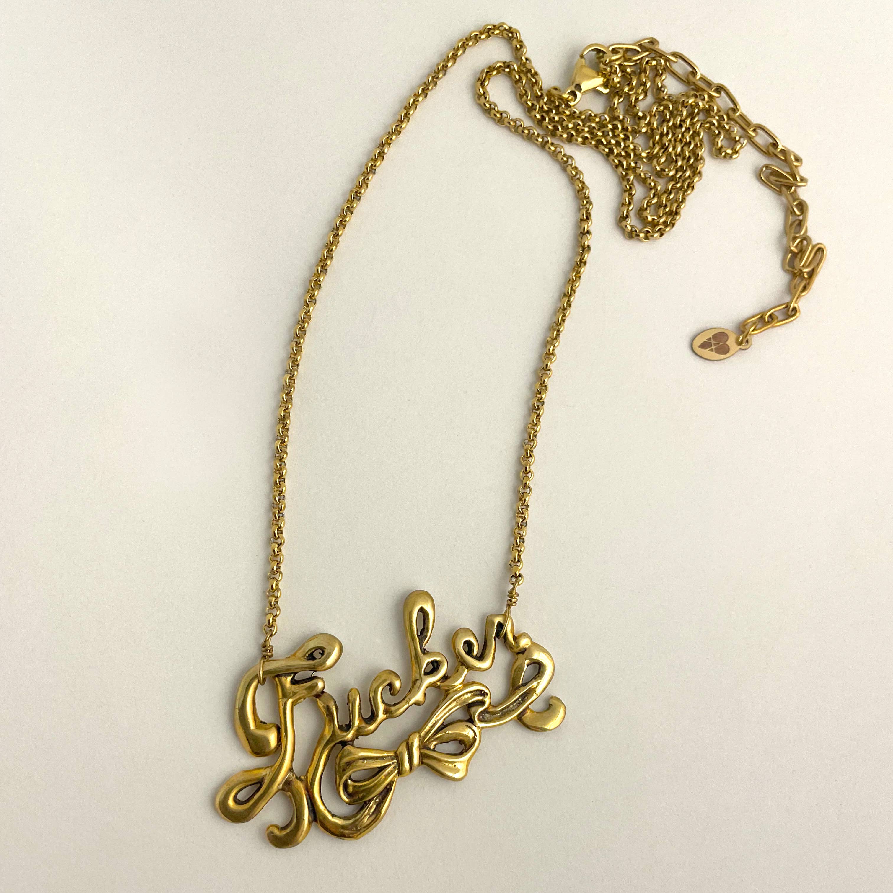 Anomaly Jewelry - Wholesale Pendant/Charm Necklace - Fucker Necklace in Script - Silver or Gold Tone4