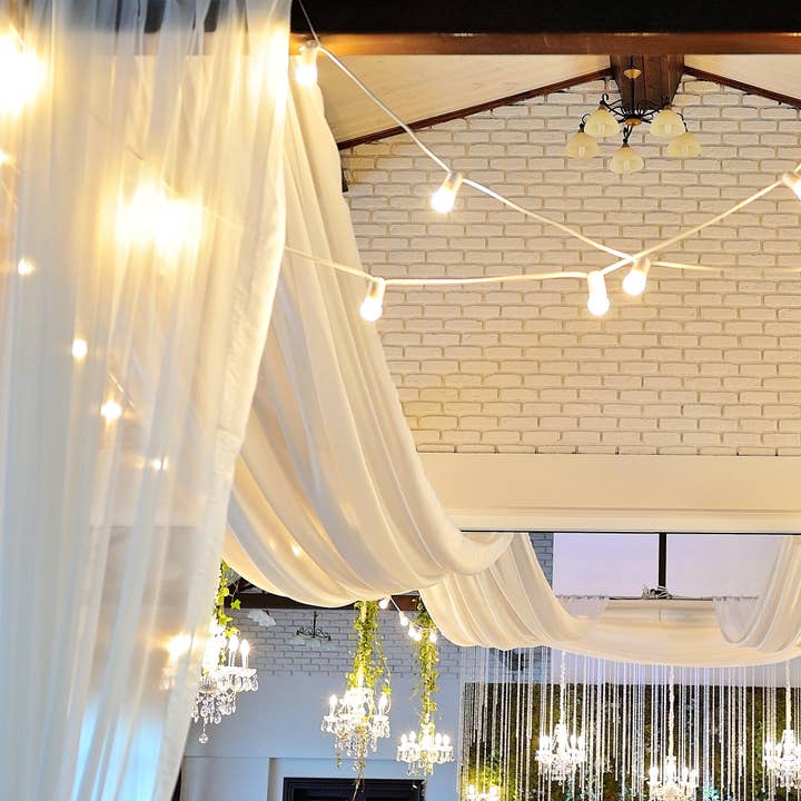 Portofino International Trading, USA - Wholesale Fabric - Tulle Fabric Bolt - 54" x 10yds - White6