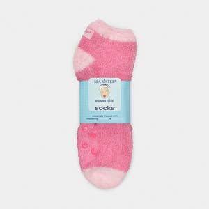 Women's Non-Skid Warm Soft and Fuzzy Eucalyptus Mint and Shea Butter  Infused 2-Pair Pack Slipper Socks with Sachet Gift, Rose