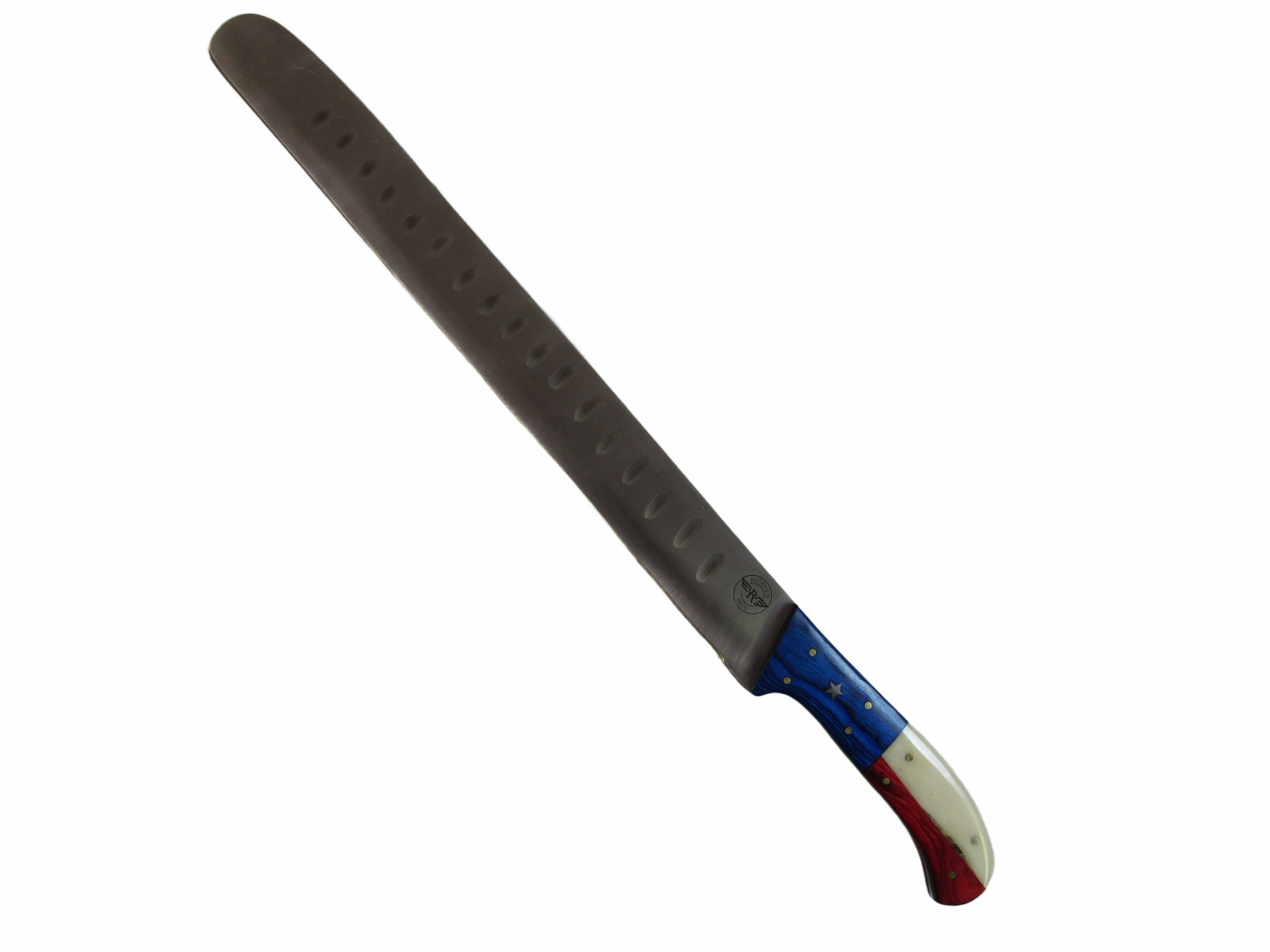 Ruddock Bros. LLC - Wholesale Kitchen/Utility Knife - Lone Star Brisket Knife - Stainless Steel - 18" Overall Length5