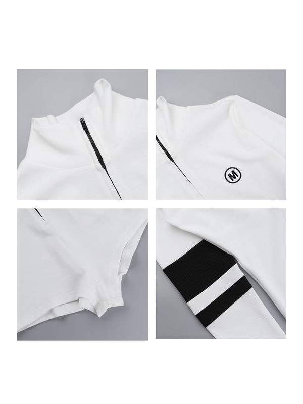 WHITE mock neck long sleeve rompers for wholesale on Faire10