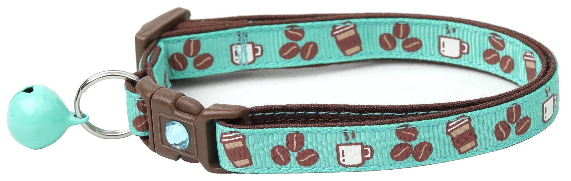 From Pugs to Persians Pet Accessories, LLC - Wholesale Pet Collar - Cat - Coffee Beans Breakaway Cat Collar5