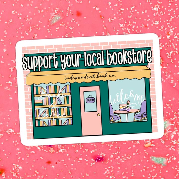 Book Bookish Books Bookstore Waterproof Vinyl Sticker for wholesale by Stickers+ X Ashley Bexar