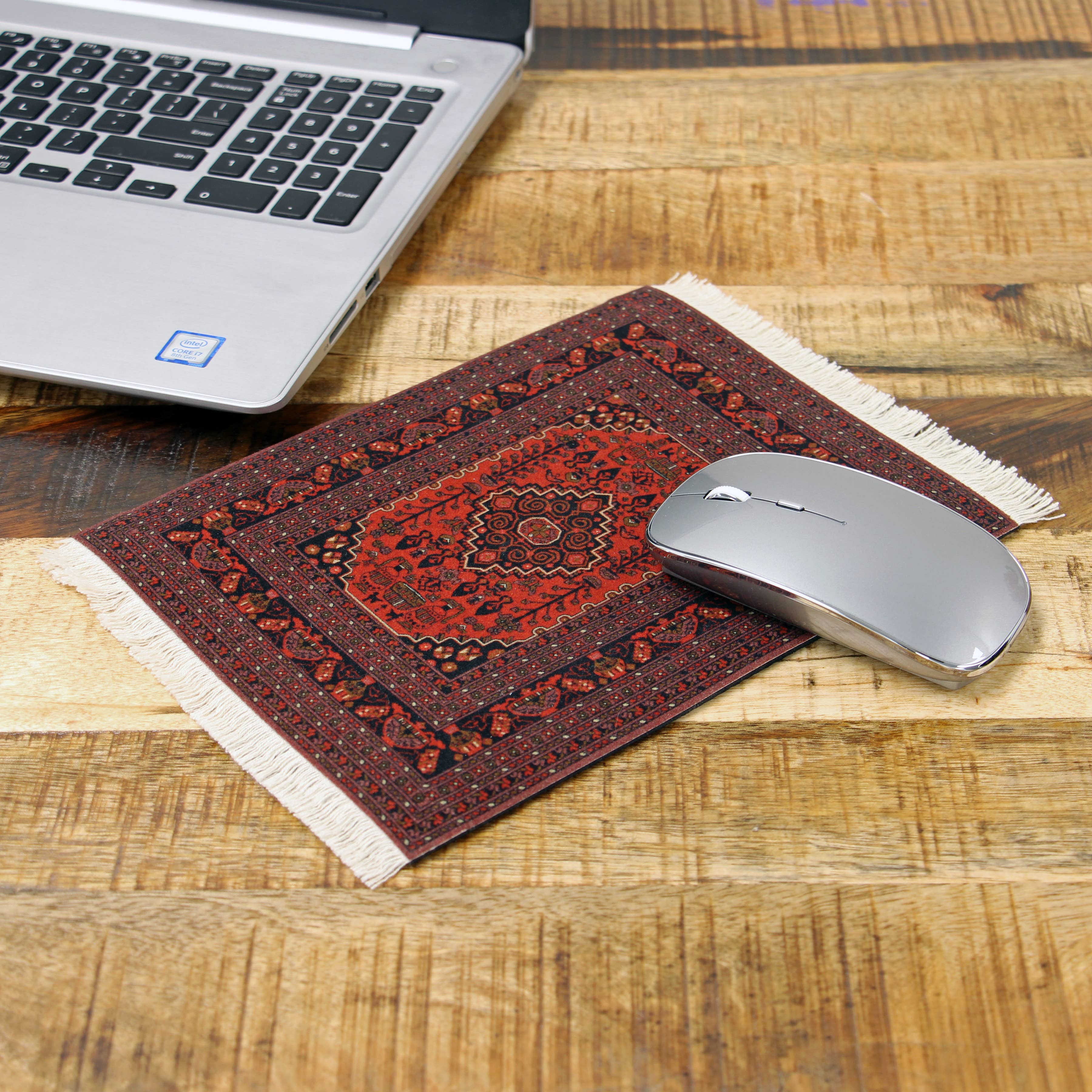 Mouse Rug - Wholesale Mousepad/Trackpad - Antique Red Afghan MouseRug9