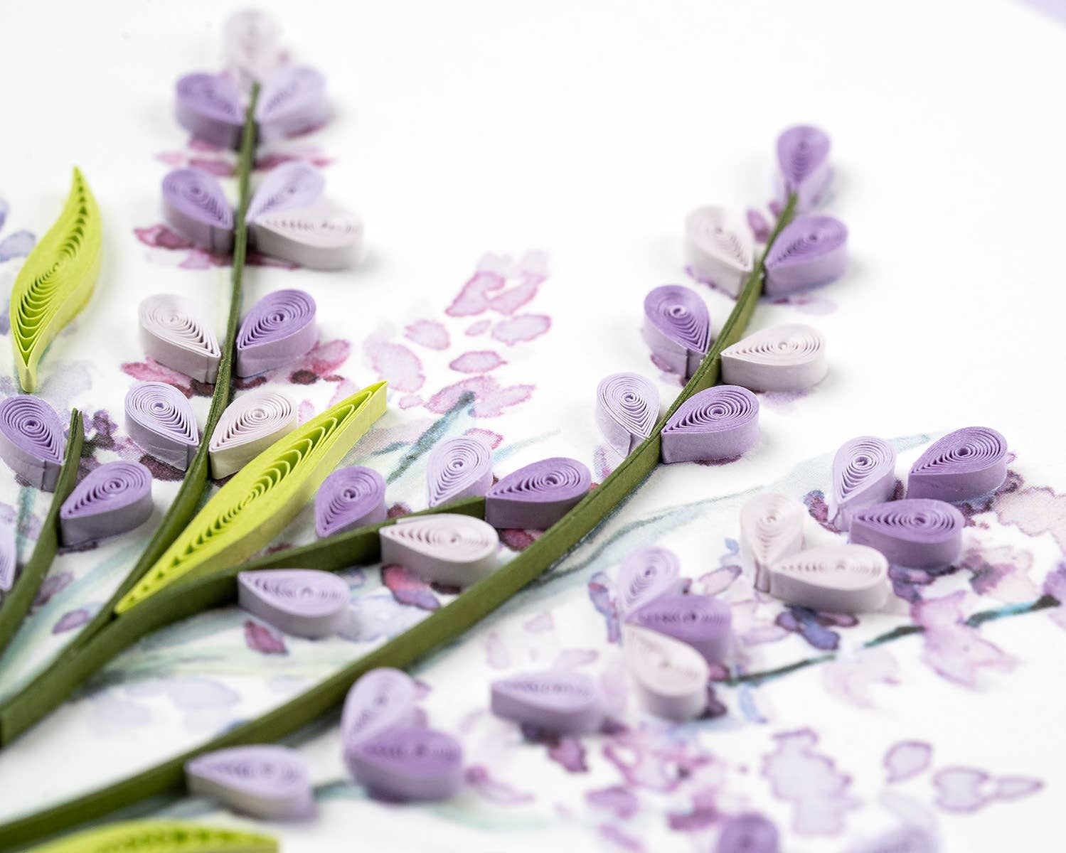 Quilling Card - Wholesale Everyday Greeting Card - Quilled Lavender Bunch Greeting Card1