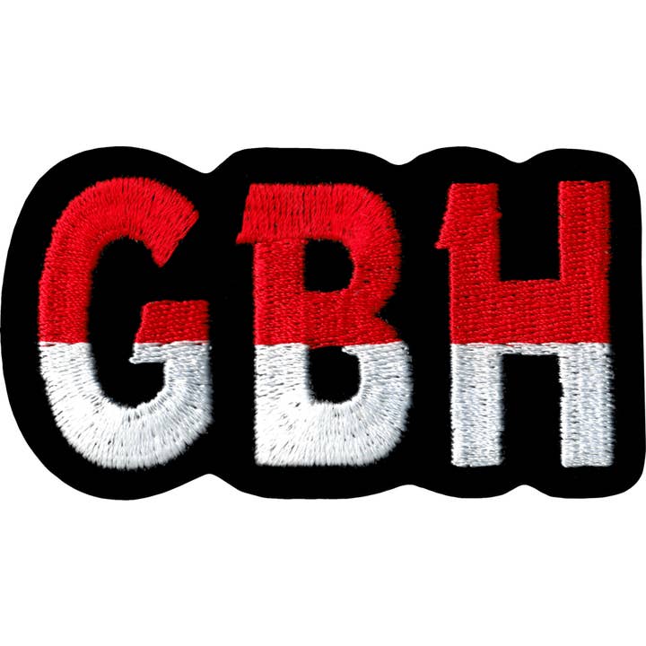 Square Deal Recordings & Supplies – wholesale Patch – Patch - G.B.H. - Red, White And Black Logo