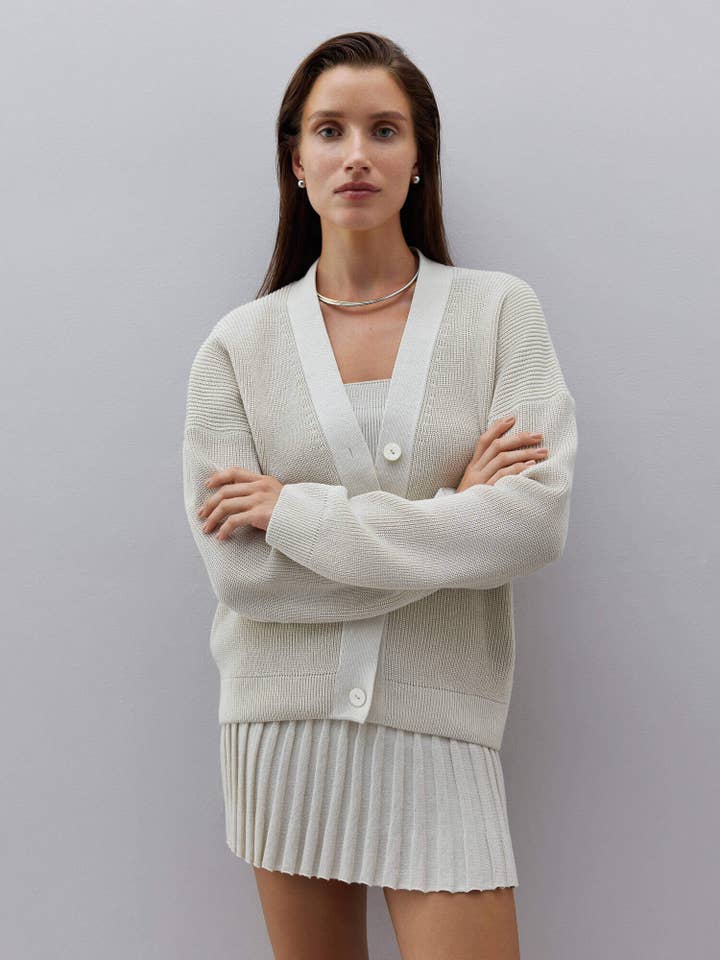 Nenya Fashion Limited – wholesale Kofta - Dam – Monki Ribbstickad Cardigan Lorin2