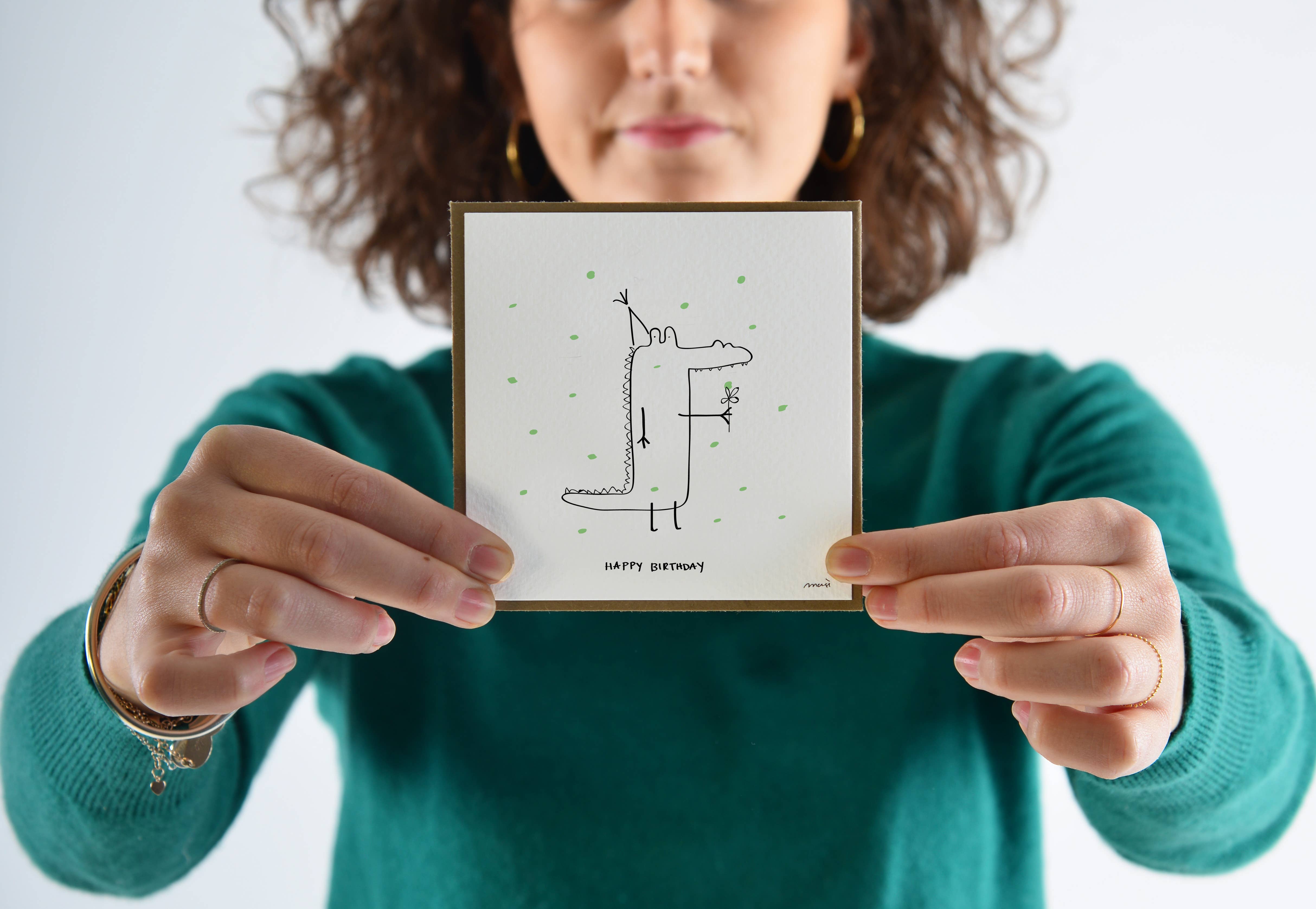 mersì gift designers - Wholesale Birthday Card - C79 - Greeting card - birthday card - handmade in Italy1