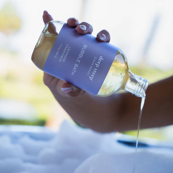 Deep Steep Clean Beauty - Wholesale Bubble Bath - Bubble Bath - Lavender Chamomile 17oz