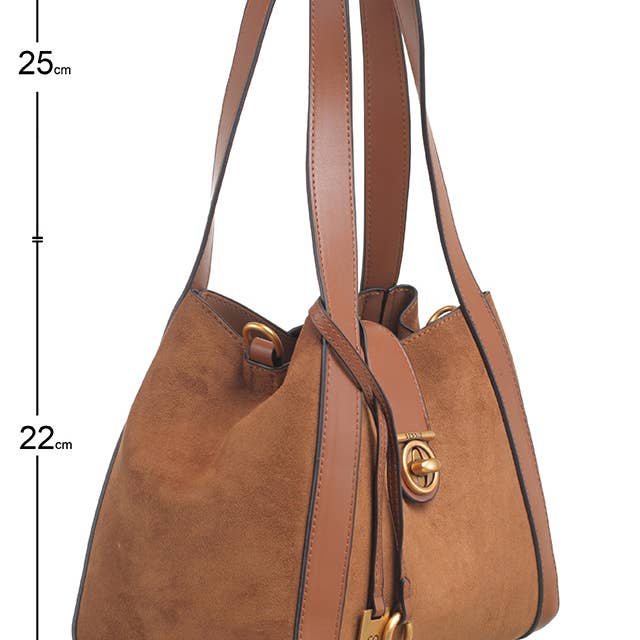 Bessie London – wholesale Shoulder bag – women's – CLASSIC TURN-LOCK SHOULDER BAG2