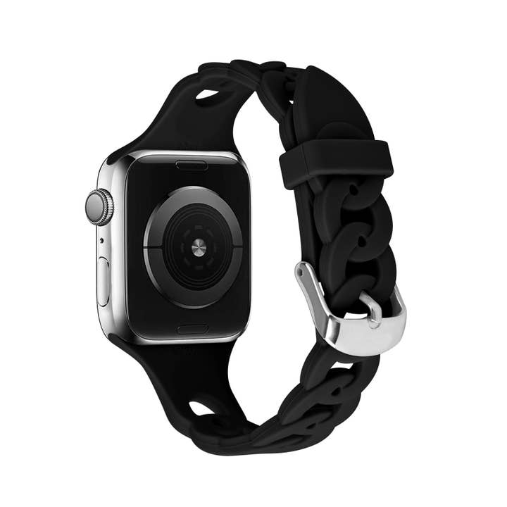 ShopTrendsNow - Wholesale Watch Band/Strap - Women's - Twisted Loop Chain Rope Silicone Apple Watch Band