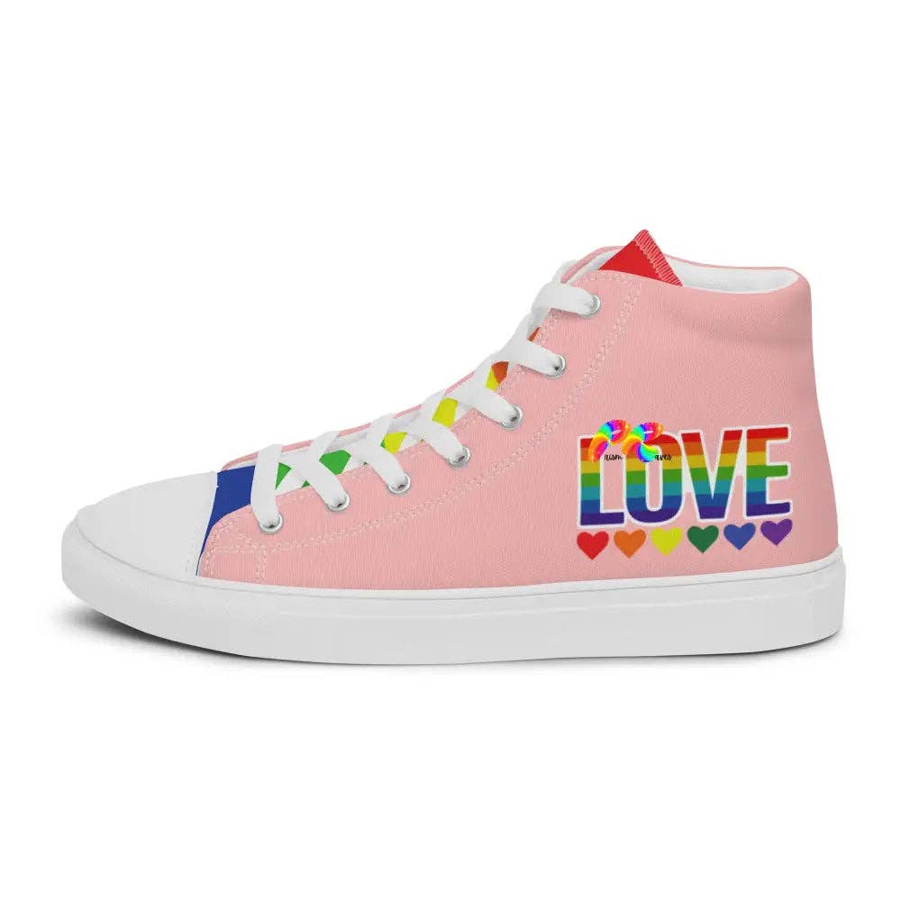 Prism Raves – Sapatilhas Casual - Homem por atacado – Sapatos de lona Pink Pride de Homem com Topo Alto0